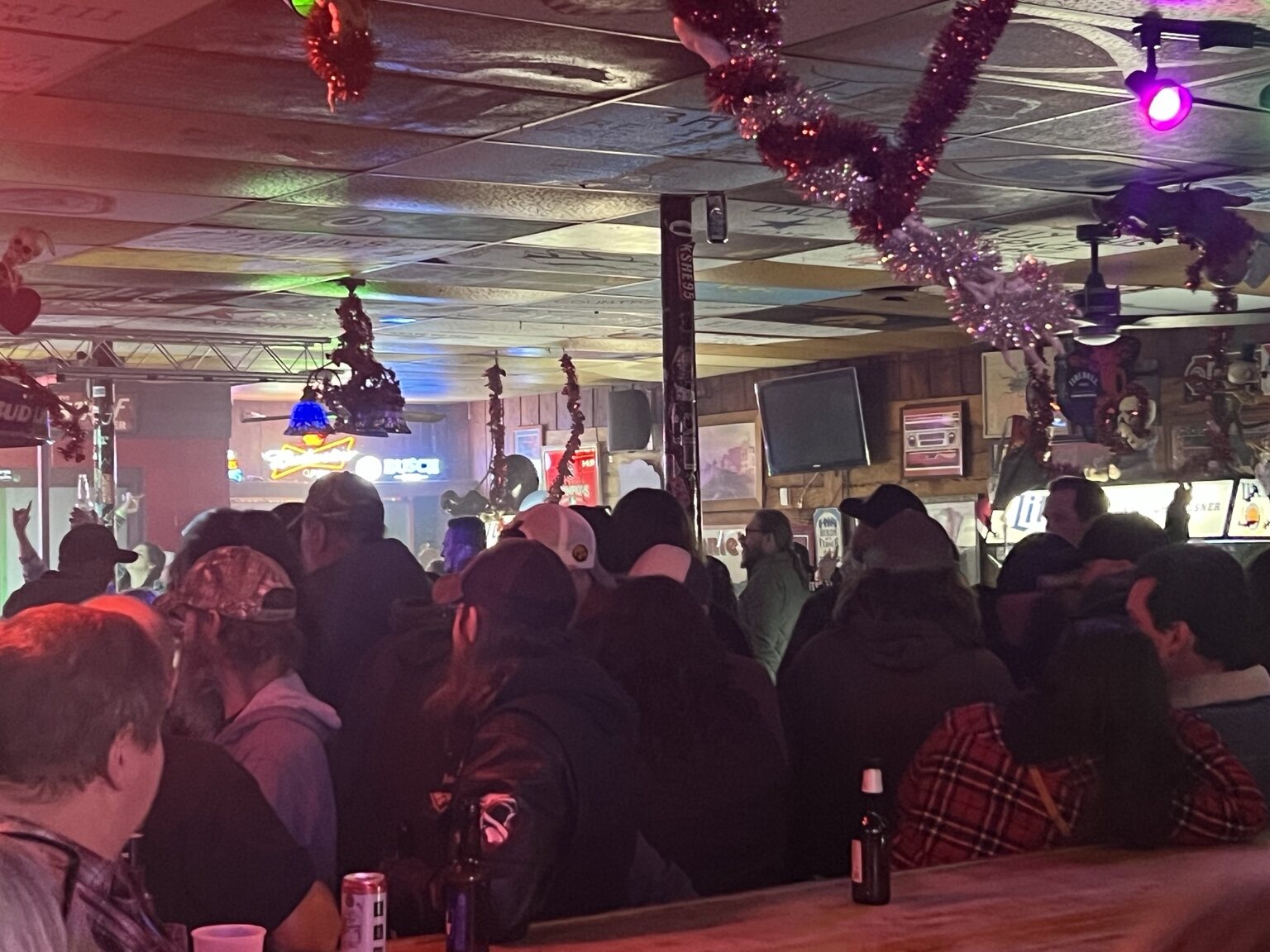 A packed night inside Vinnie's Longbranch